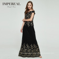 Luxury elegant beaded embroidered off-shoulder women evening dresses